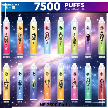 INF 無限× 鬼滅之刃聯名限定款7500 Puffs 拋棄式電子煙 INF 無限× 鬼滅之刃聯名限定款7500 Puffs 拋棄式電子煙:圖片 1